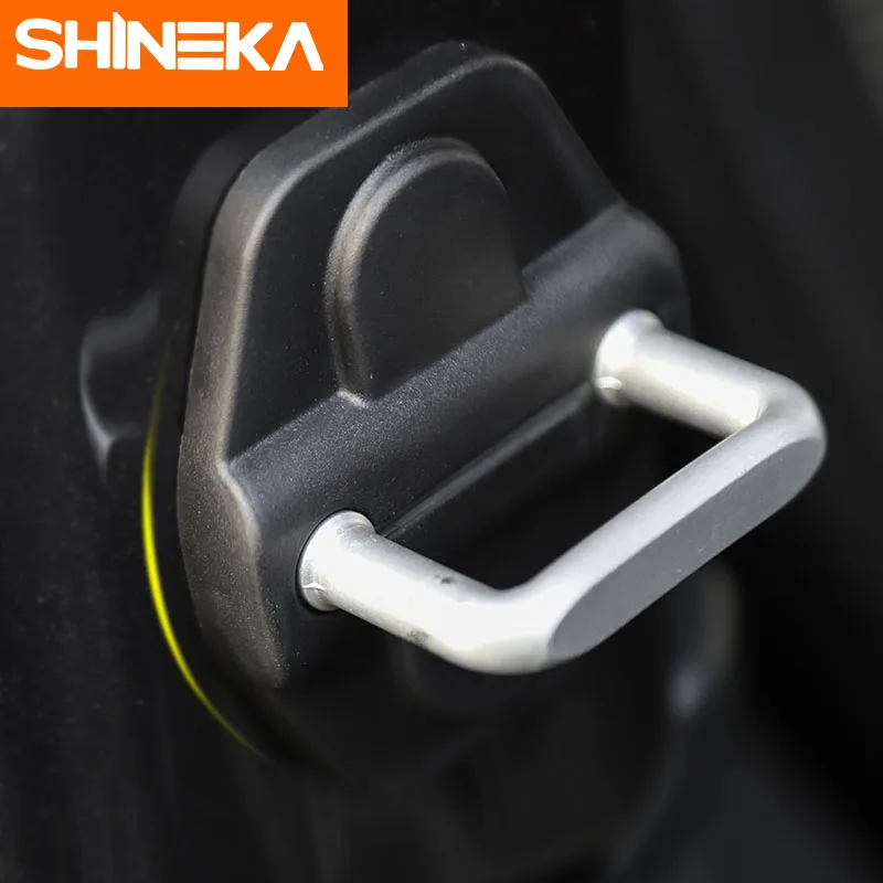 SHINEKA интерьерные молдинги для Jeep Wrangler JL+ Автомобильный Дверной замок украшение крышка для Jeep Wrangler JL автомобильный Стайлинг аксессуар