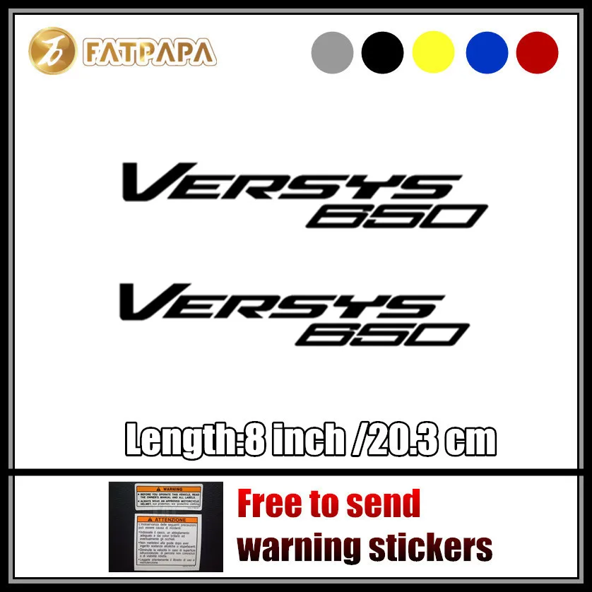 

motorcycle bike Fuel tank Wheels Fairing notebook Luggage helmet MOTO Sticker decals For KAWASAKI VERSYS 650 VERSYS650