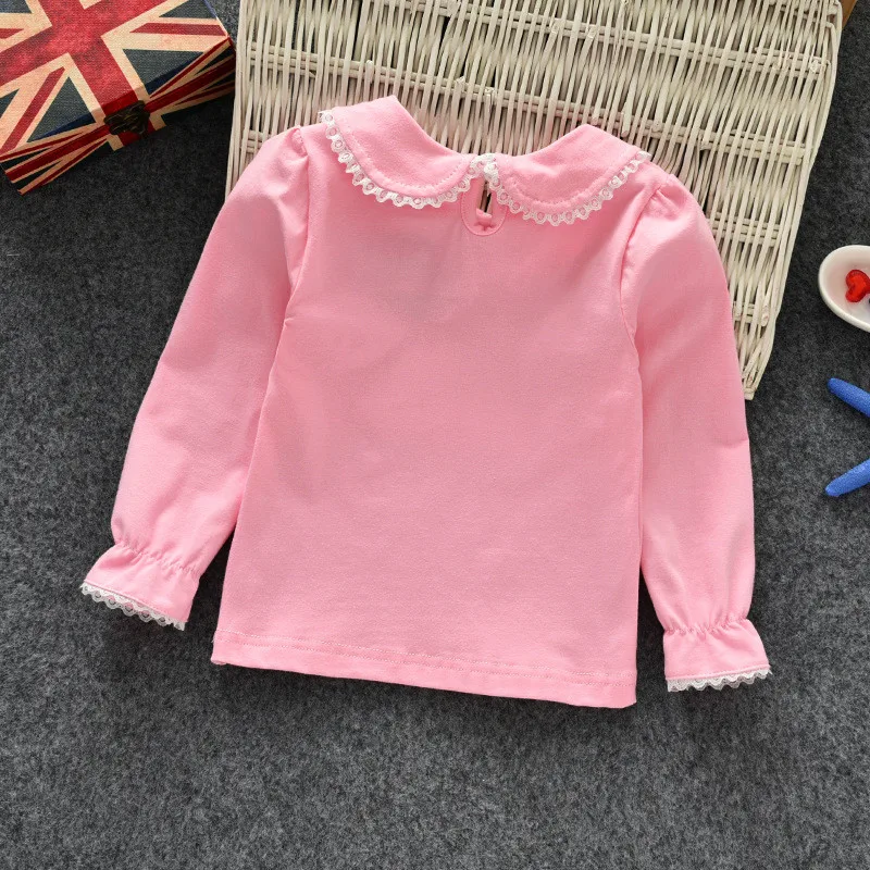 От 0 до 7 лет 2018 осенне-зимняя детская одежда футболка для маленьких девочек