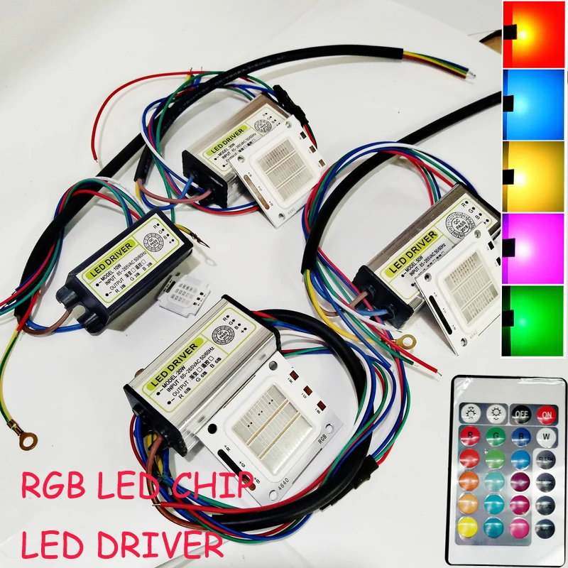 Светодиодный диодное крепление RGB + Драйвер пульт дистанционного управления 24