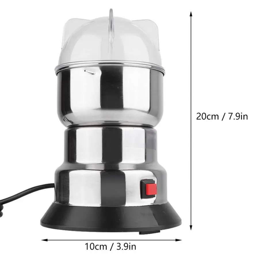 

220V Coffee Grinder Stainless Steel Spices Mung Bean Grinder Household Grinding Machine Tool electric coffee
