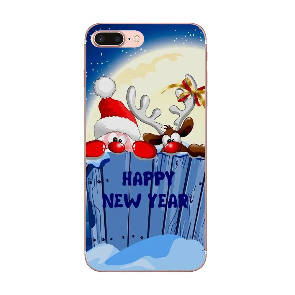 Модные мягкие чехол для Huawei P8 P9 P10 P20 P30 Коврики 7 8 9 10 20 Lite Plus Pro 2017 Санта Клаус с