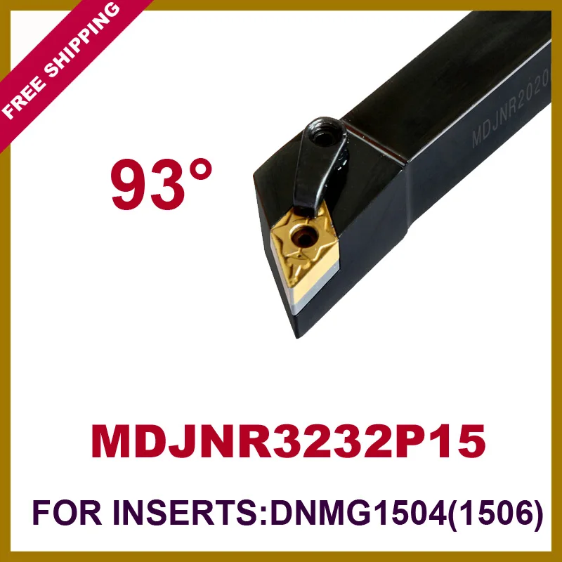 Free Shipping MDJN 32*32*170mm  93 Degree External Lathe Tools Holder Suit for DNMG1504 or DNMG1506 Turning Inserts enlarge
