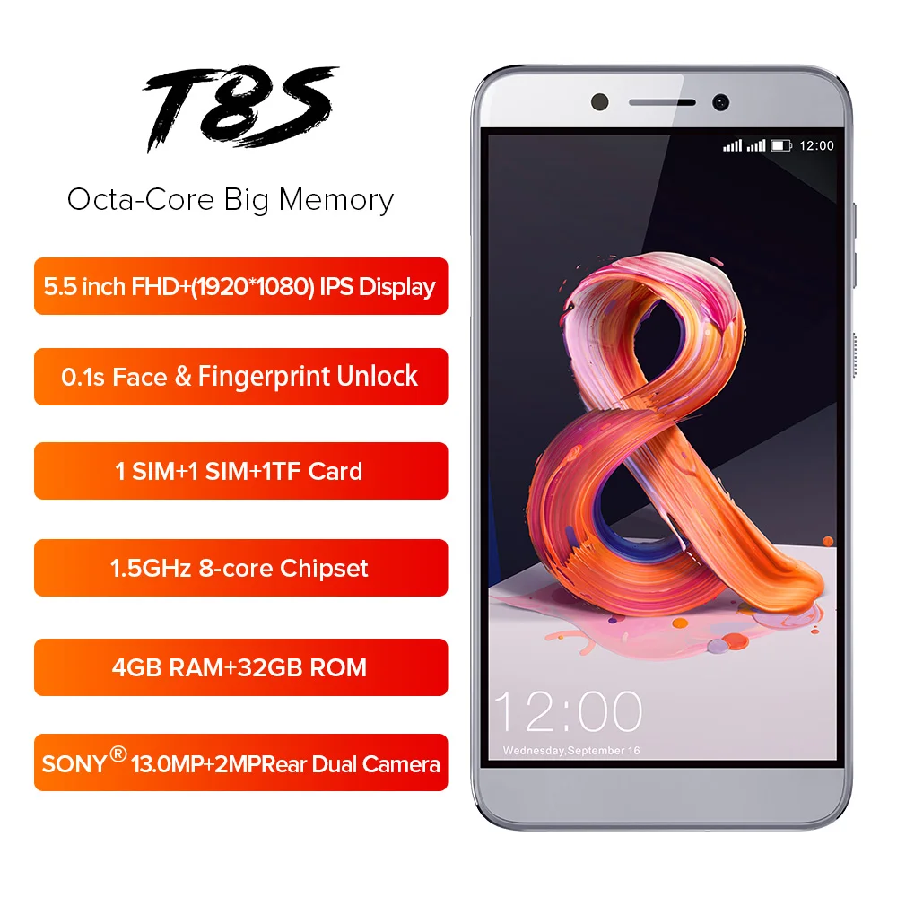 Оригинальный LEAGOO T8s Смартфон Android 8 1 4 ГБ Встроенная память 32 Оперативная 5 ''FHD