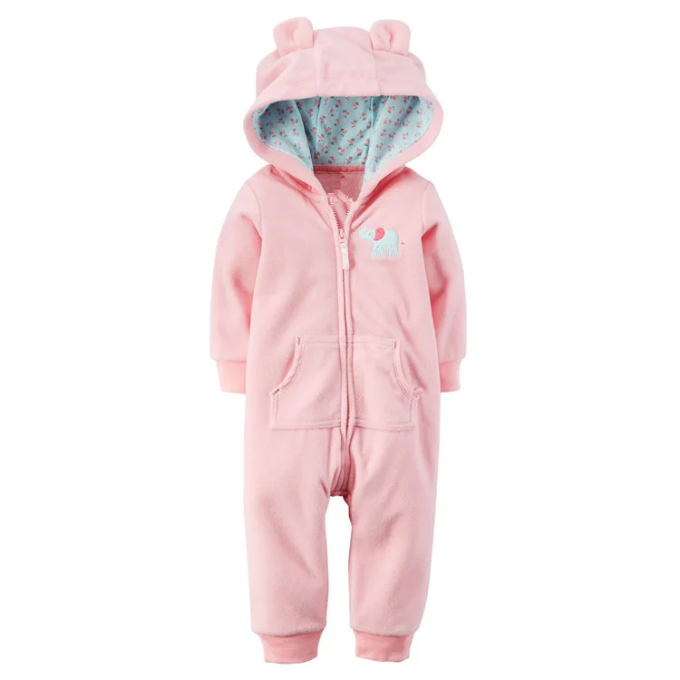 Y01-X321 Children kid's boys girls Clothing long sleeve outdoor winter warmer baby romper Hooded Fleece hooded zipper 1pcs | Детская