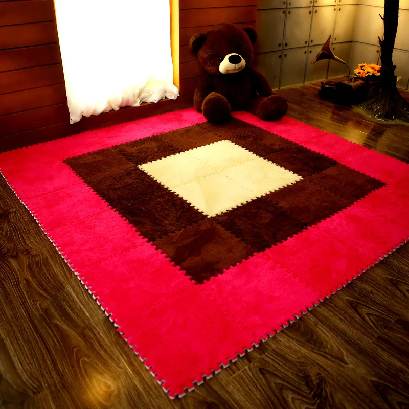 20*20 см гостиная спальня Детский мягкий ковер волшебный лоскутный коврик для скалолазания детский