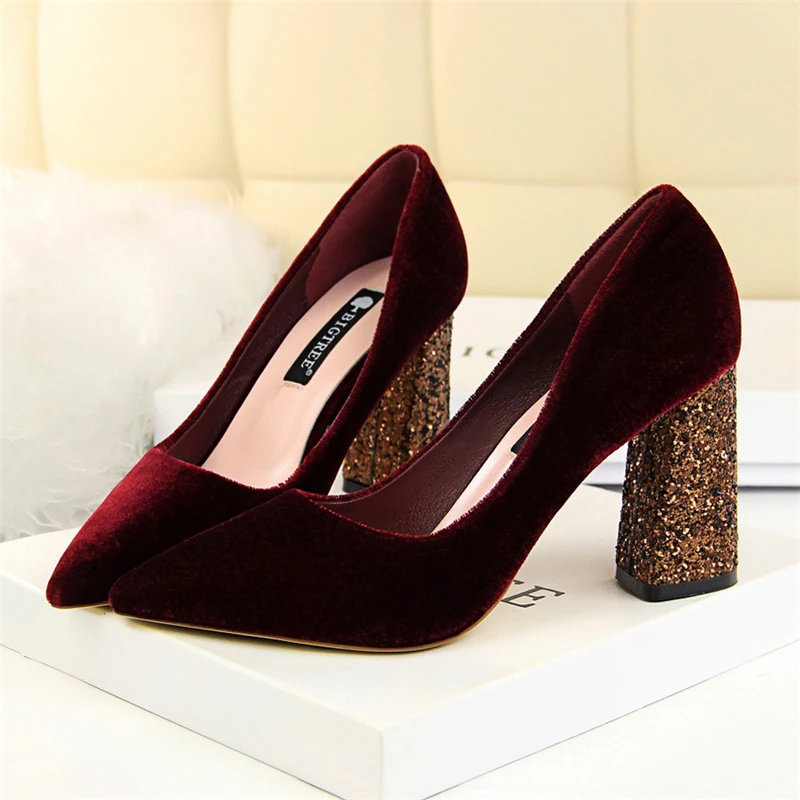 Фетиш на высоком каблуке; женская свадебная обувь; zapatos mujer tacon; итальянские туфли-лодочки; Роскошная Брендовая женская обувь; шикарные туфли на квадратном каблуке