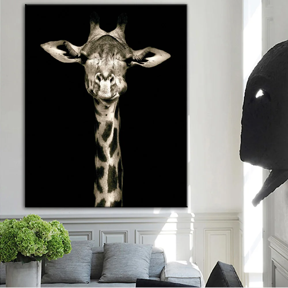 Animals Canvas Paintings On The Wall Posters And Prints Giraffe Pop Art Decorative For Living Room Cuadros | Дом и сад