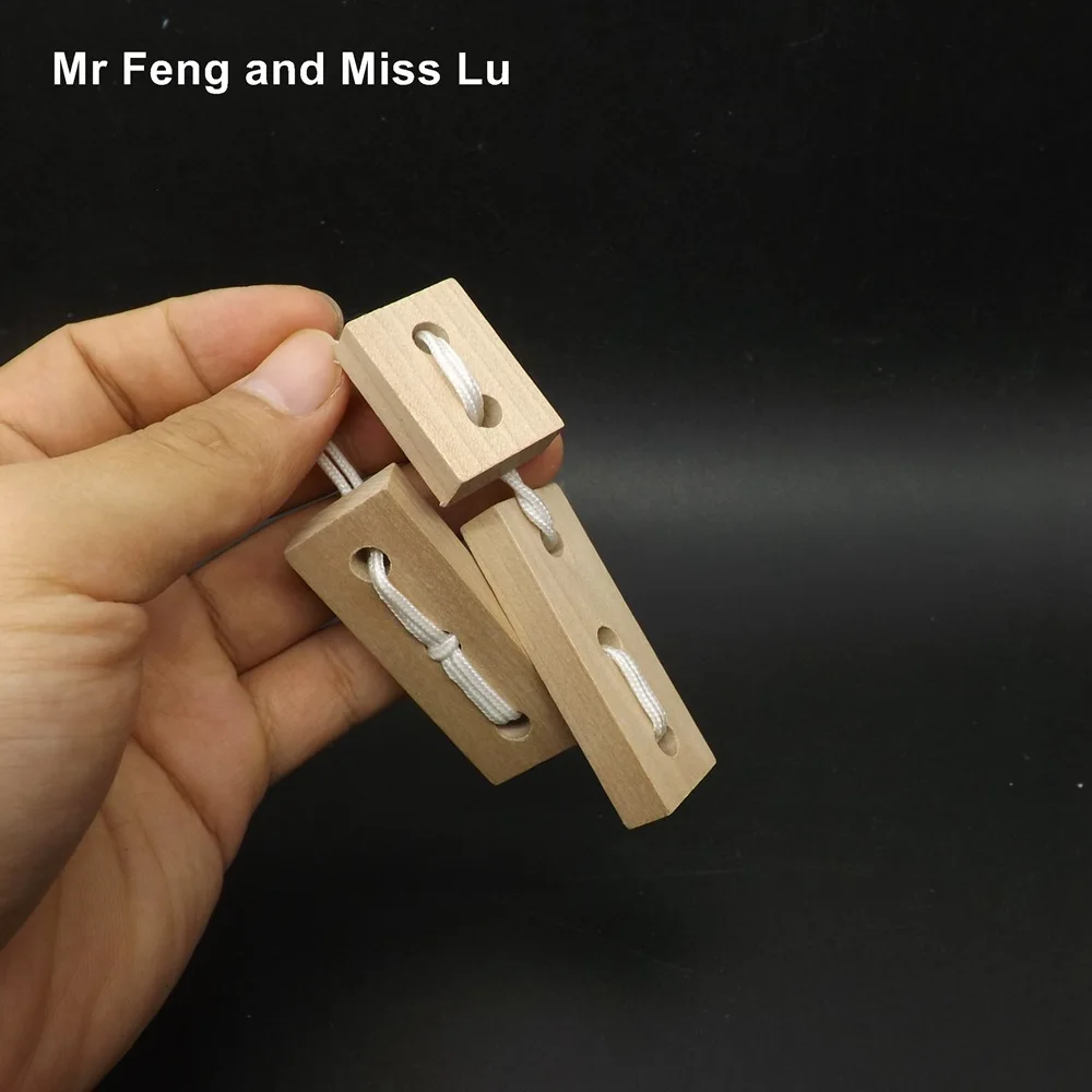 Мини деревянная головоломка IQ 3D веревочная петля игра игрушка|Пазлы| |