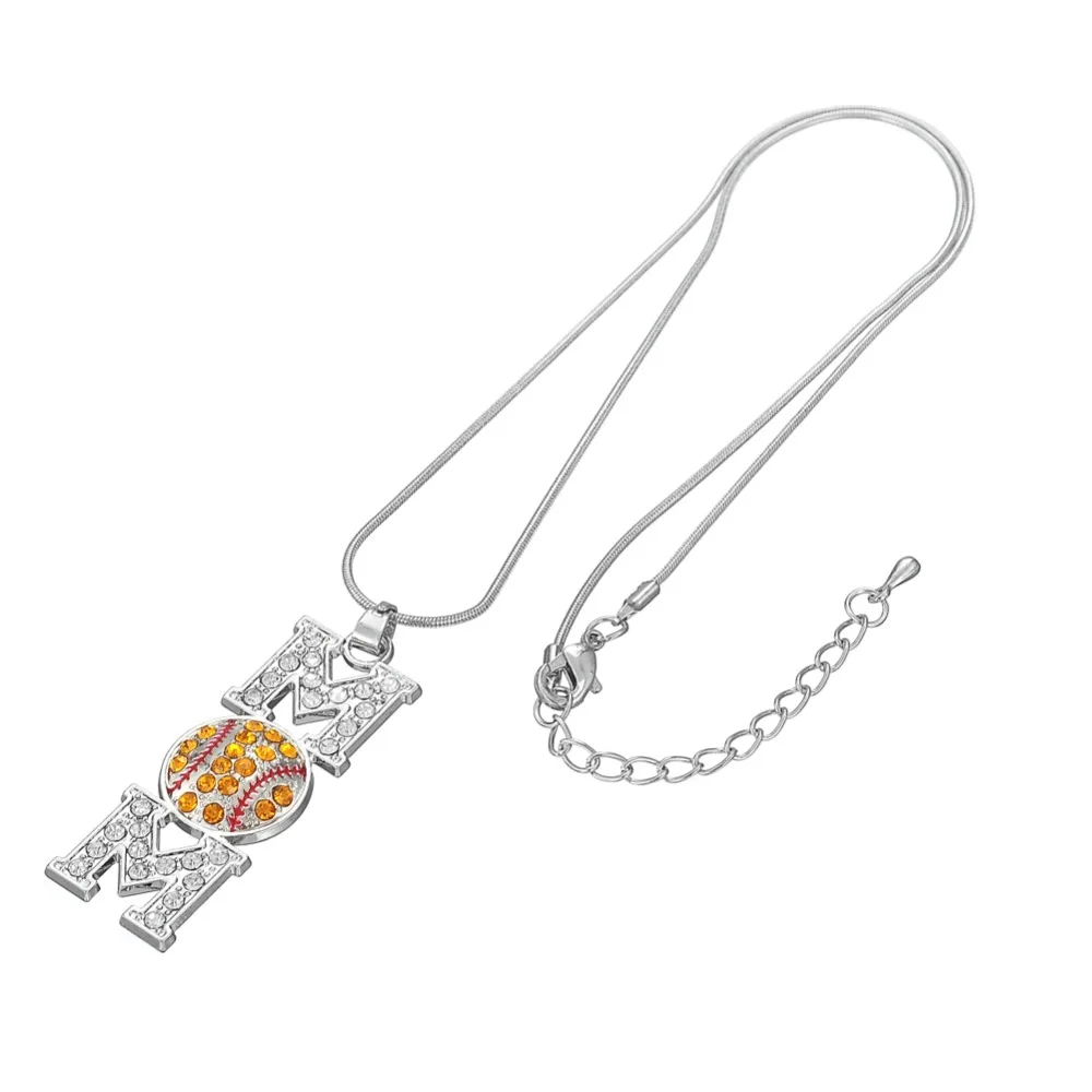 Рыболовные Чокеры 2018 бейсбол или софтбол Марка мама паве кристаллическое