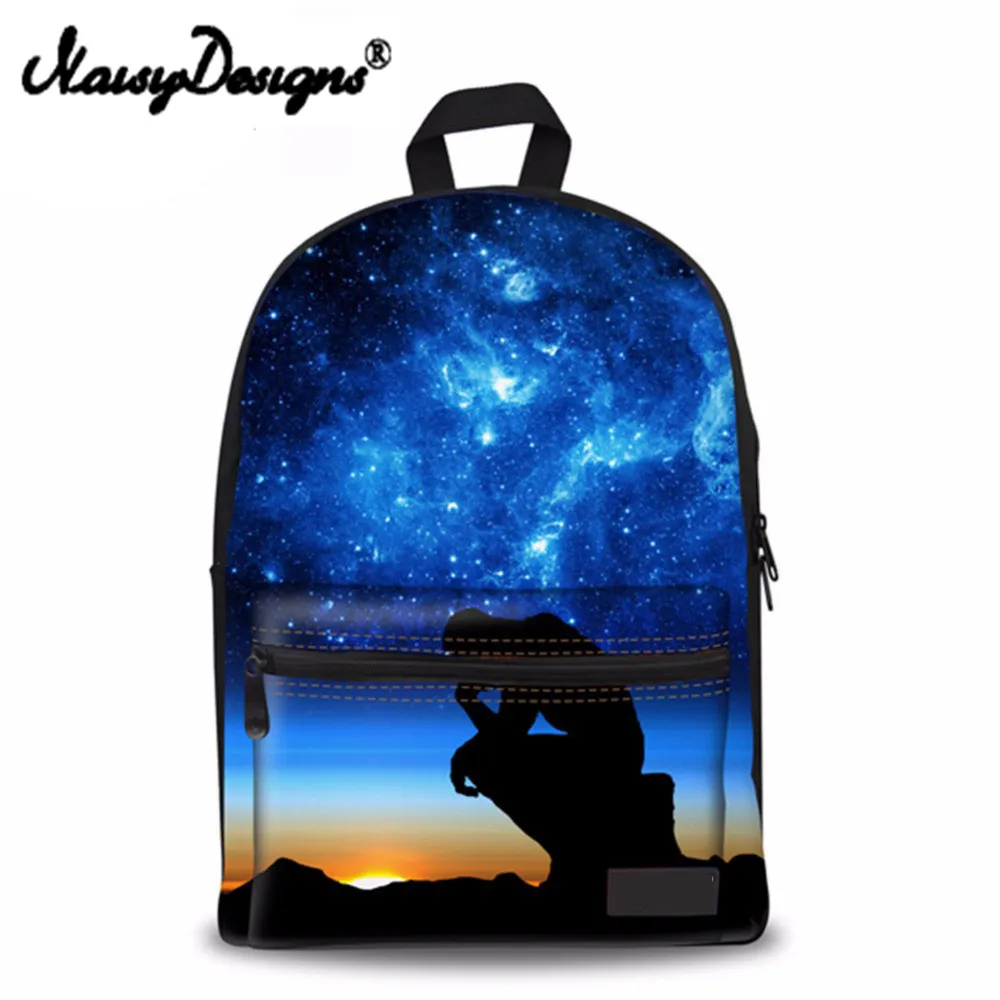 Женский рюкзак Noisydesigns Galaxy Space стильный женский для путешествий ноутбука Mochila