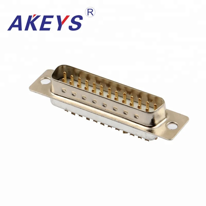 

1 PCS VGA Interface DB25 Pin Double Row White Core Male VGA Adapter Interface