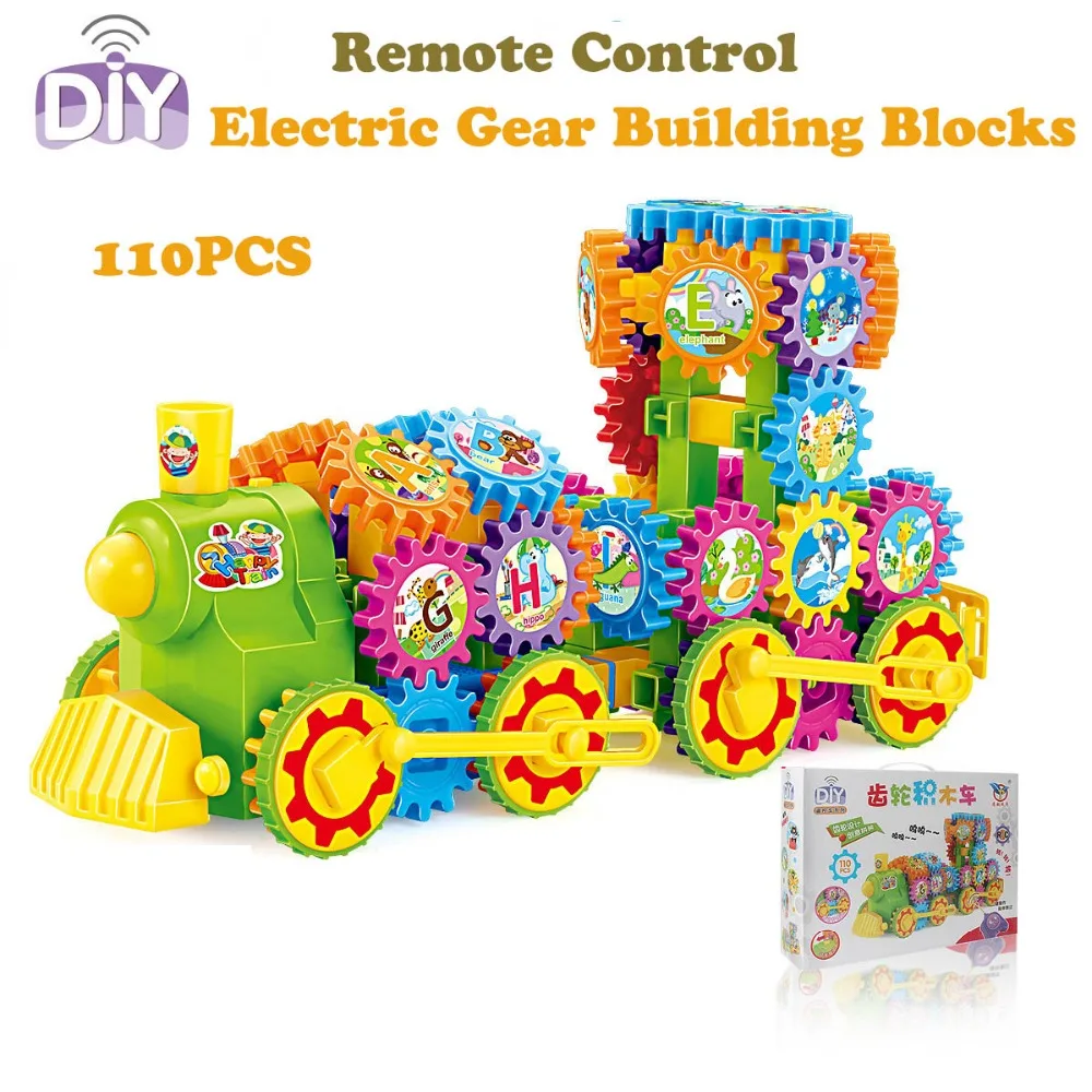 110 шт. электрические шестерни 3D головоломка строительные наборы пластиковые