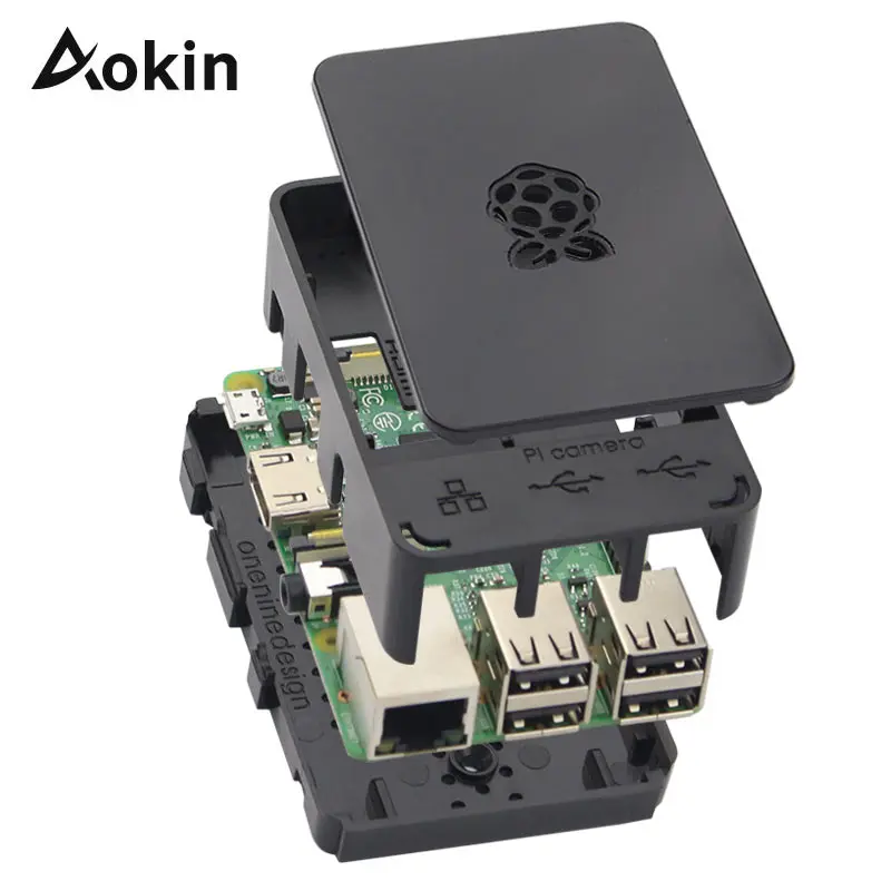 Защитный чехол Raspberry Pi 3 Черный/Белый Защитные чехлы для Model B Plus 2 | Компьютеры и