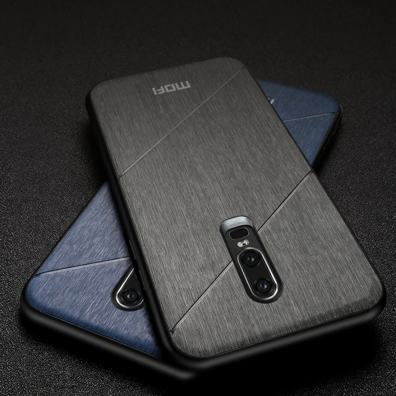 Оригинальный чехол MOFi для oneplus 6 one plus жесткий защитный роскошный черный 1 +