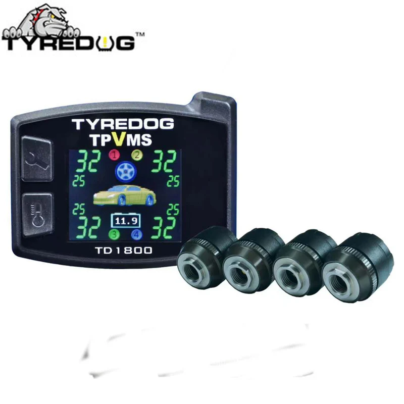 Tyredog Беспроводной шины Давление мониторинга Системы td1800 4 внешних датчиков
