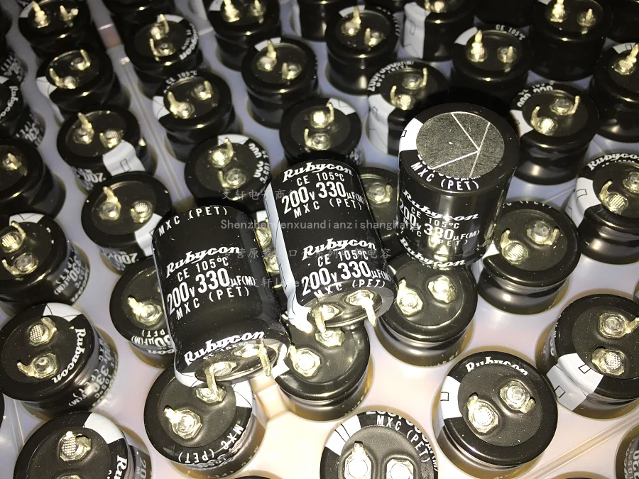 6 шт./10 шт. электролитические конденсаторы 200v330uf 22x30 серии Rubycon Mxc с высокой