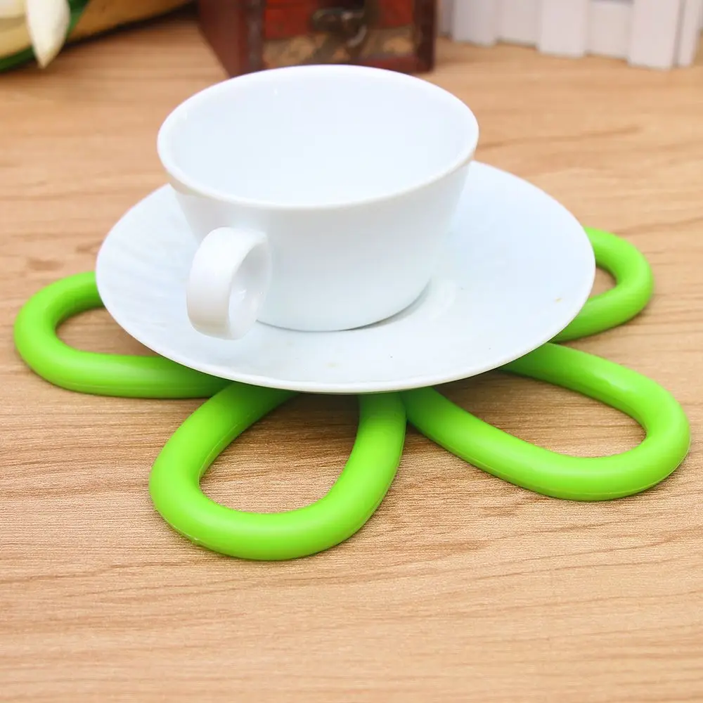 Table Mat Durable Plum Non-Slip Heat Resistant Coaster Cushion Placemat Hot Pan Pot Holder Pads Kitchen Wedding Party Decor | Дом и сад