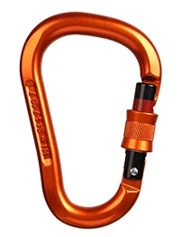Orange Screw-Lock Xinda Профессиональный безопасный скалолазание карабин 25KN алюминиевый сплав высокая прочность Кемпинг изогнутый полюс замок наружное оборудование - Цвет: Orange Screw-Lock