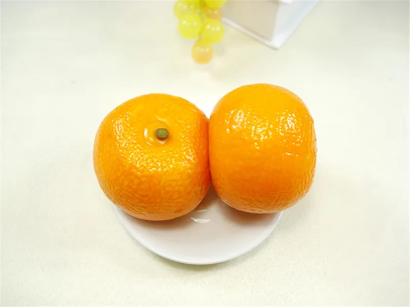 Yellow Orange Живой искусственный фруктовый овощи для фестиваля украшения когнитивные игрушки обеденный стол Кухня украшения - Цвет: Yellow Orange