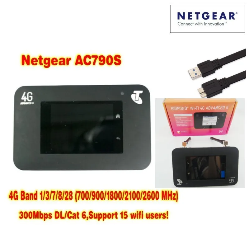 unlocked netger AC790S 4g cat6 router 300mbps dongle Sierra touch screen router with gps pk e5786 e5186 782s 771s 781s 778s
