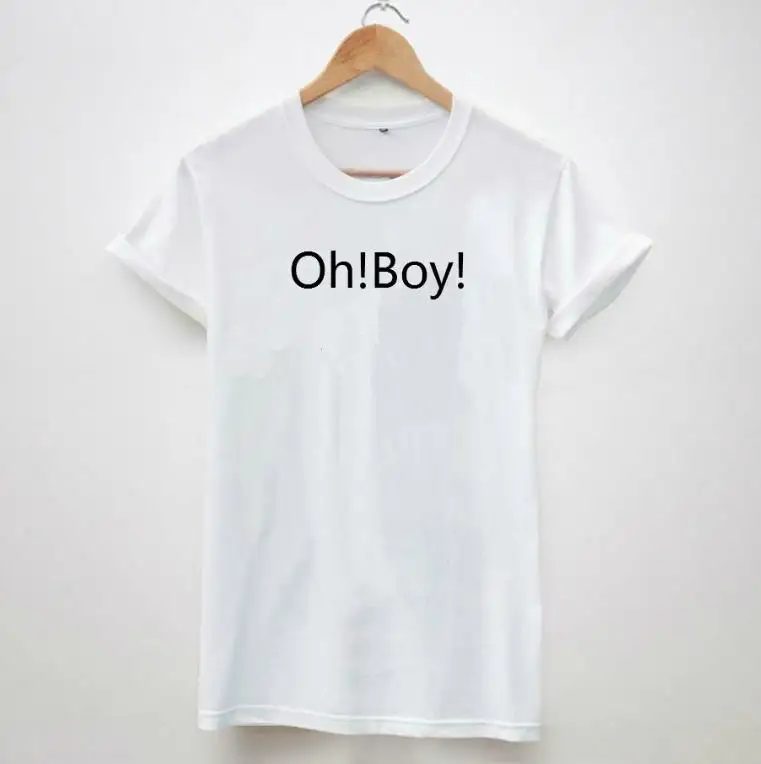 

oh!boy! cool tshirt for women fashion top tees black white