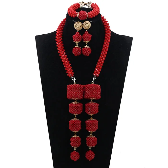 Новейший дизайн нигерийские Свадебные африканские бусины ювелирные наборы