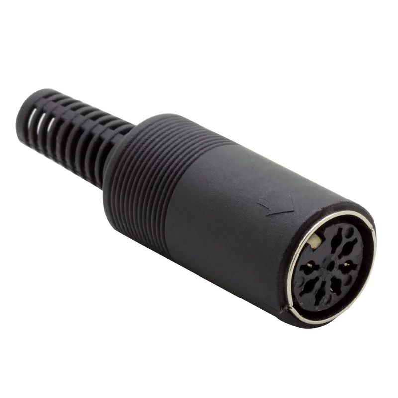 7PIN Spring Female Jack DIN Connector DIY Cable Adapter Din Plug With Plastic Handle Soldering Cables 10pcs | Обустройство дома