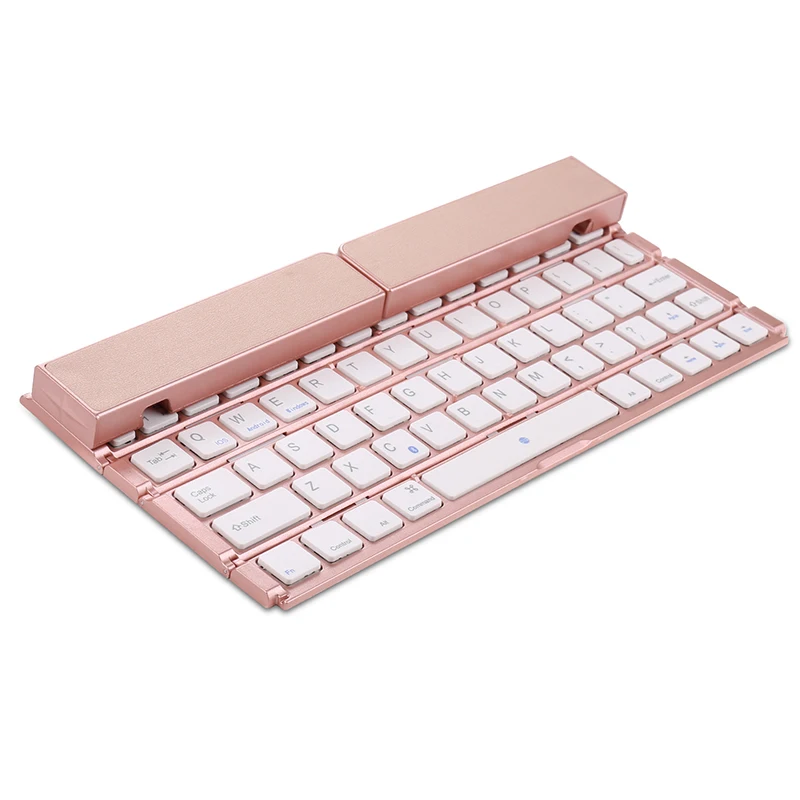 Четыре Складные портативные беспроводные Bluetooth клавиатуры из алюминиевого