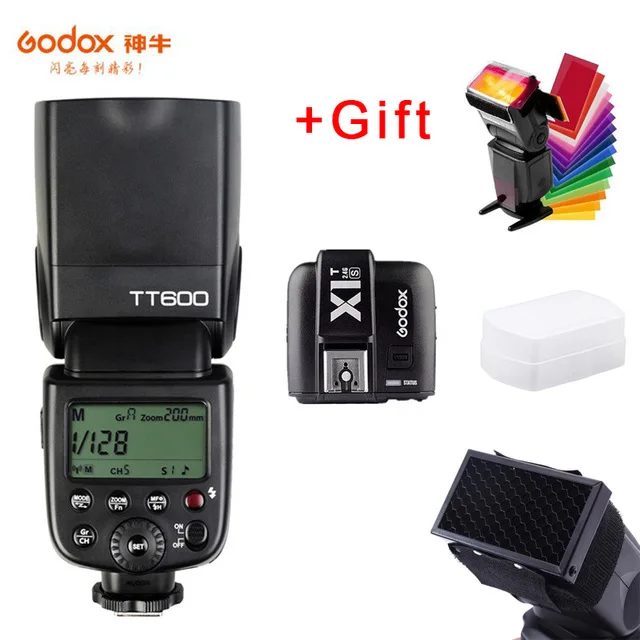 Беспроводная вспышка Godox TT600s для камеры Speedlite 2 4G Master Slave X1T-S триггер HSS TTL Sony a6000 a7 II