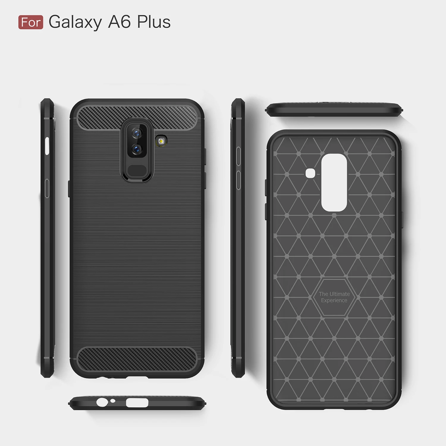 Чехол из углеродного волокна для Samsung Galaxy A6 Plus 2018 чехол A605 6 0 &quotМягкий силиконовый