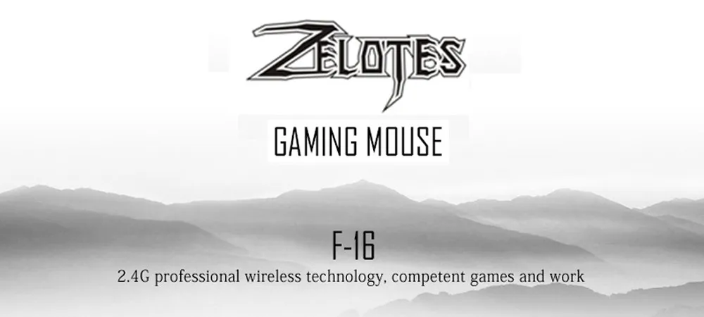 ZELOTES F16, беспроводная мышь, игровые мыши, 2,4 ГГц, оптические, 2400 dpi, офисные игровые мыши с usb-приемником для компьютера, ПК, ноутбука