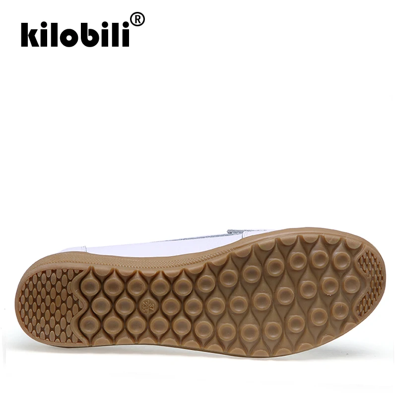 Kilobili/2019 г. весенние женские балетки из натуральной кожи на плоской подошве