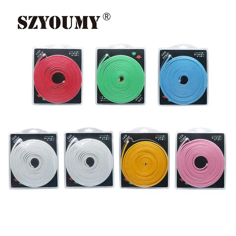 SZYOUMY 12V светодиодный гибкий неоновый свет мини 6x12 мм водонепроницаемый SMD 2835
