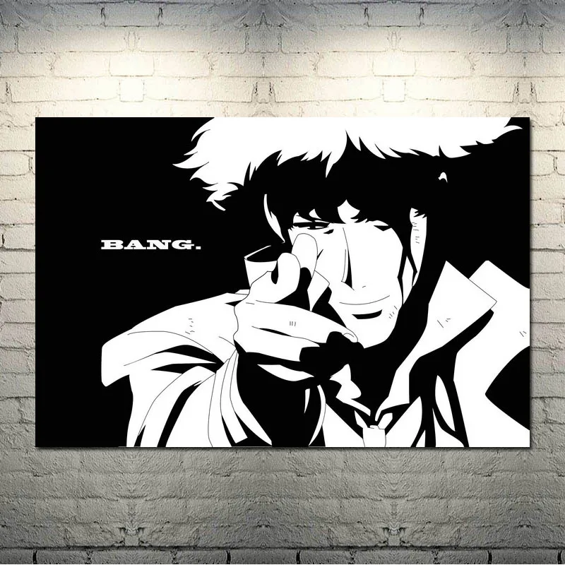 picture 5 Ковбой Bebop японское аниме искусство шелк Холст плакат 13x20 24x36 дюймов настенные панно-002 - Цвет: picture 5