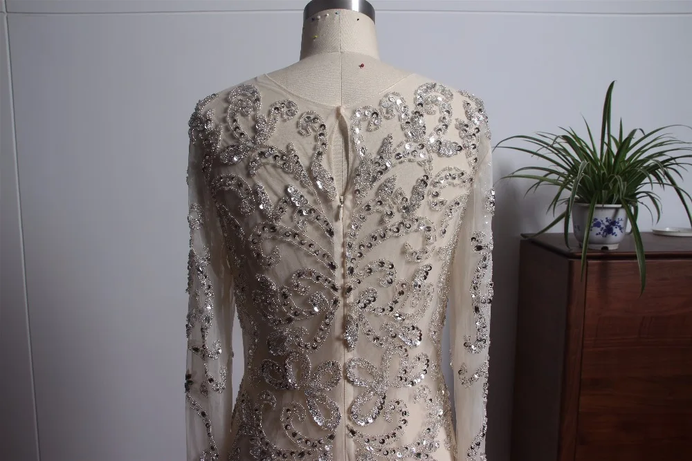 Великолепные прозрачные платья Memraid для выпускного вечера с длинным рукавом 2018