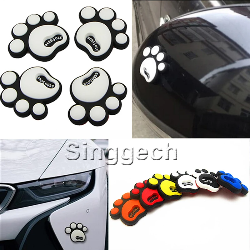 ZD 4x Foot prints Car Styling Sticker for BMW Toyota Ford Renault Opel Kia VW Honda Mercedes Audi Mazda Peugeot Automobiles | Автомобили и