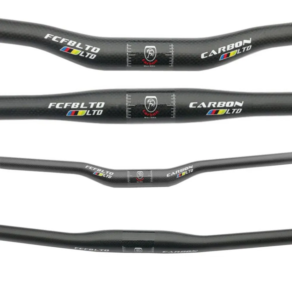 FCFB матовый mtb руль горный велосипед углеродный 25 4*380 720 мм плоский или подъемный