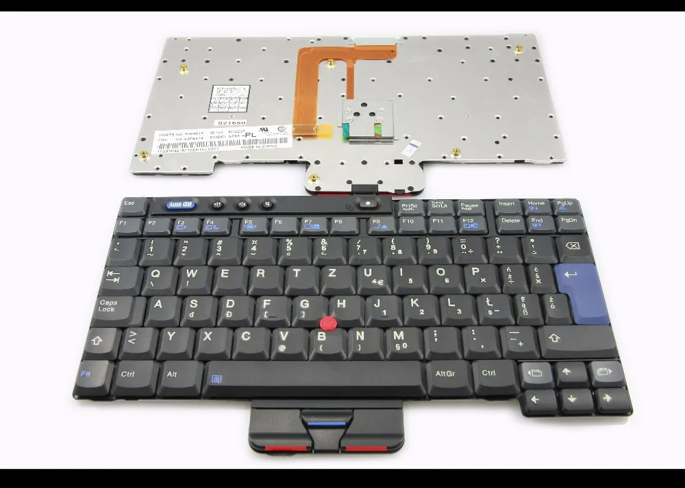 Новая клавиатура QWERTZ для ноутбука IBM Thinkpad X40 X41 черная полировка PL (внешний вид)