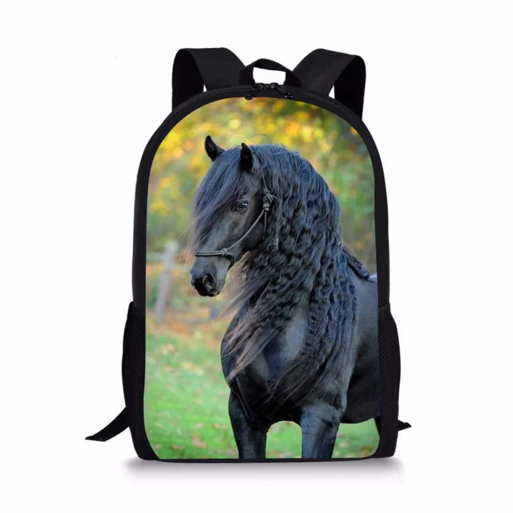 

FORUDESIGNS New 2021 Handsome Horse School Bag for Teenager Girls Primary Kids Backpack Tumblr Notebook Satchel Mochila Infantil