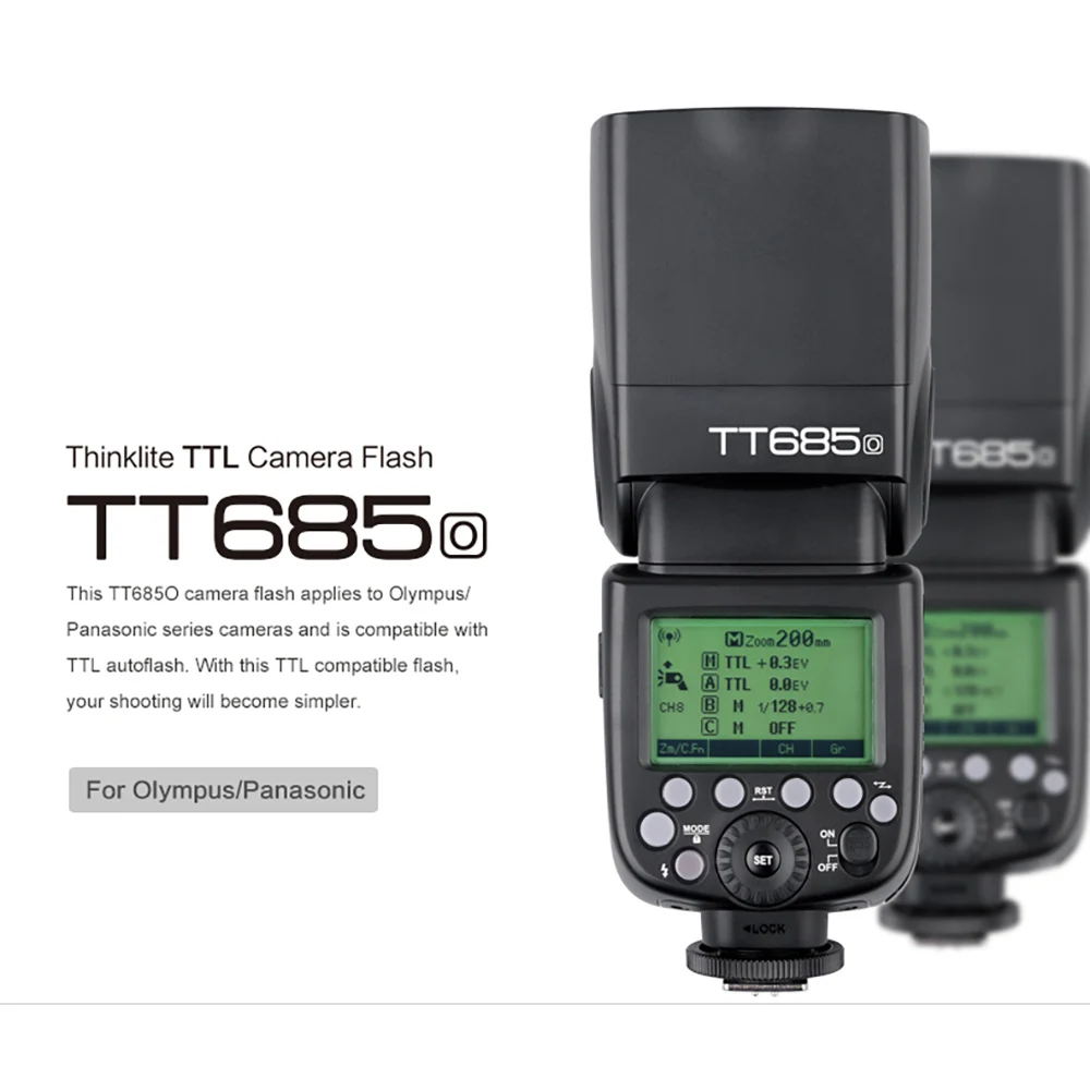 Olympus Godox Вспышка TT685 TT685C TT685N TT685S TT685F TT685O вспышки TTL вспышка для камеры Speedlite для Canon Nikon sony фужи Олимпус Камера - Цвет: Olympus