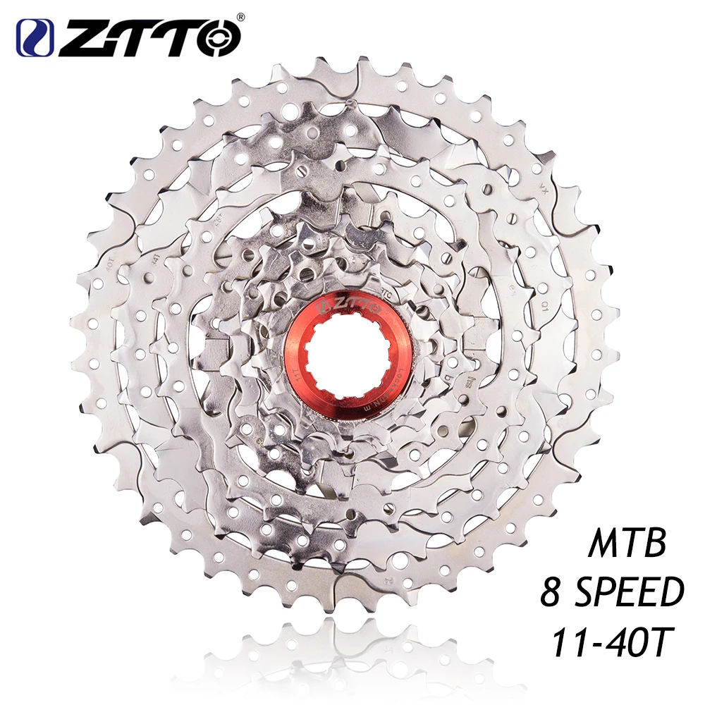 

ZTTO 8s 24s Speed WIDE RATIO Freewheel Cassette 11-40T MTB Mountain Bike Bicycle Parts for k7 X4 MTB 8 Speed 11-40T