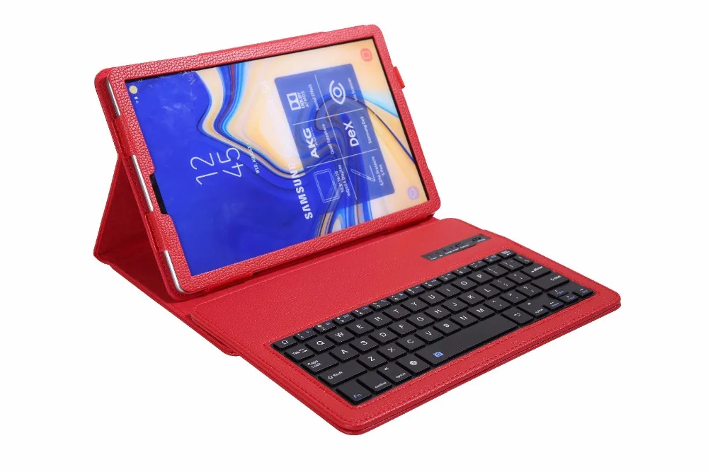 Чехол-подставка в стиле личи для Samsung Galaxy Tab S4 10 5 T830 T835 T837 SM-T835 Съемная Беспроводная