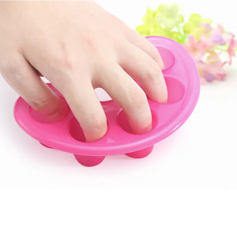 3 шт. Rebune Сделай Сам лак для ногтей рук Замачивание чаши 5 отверстий Гель мытье