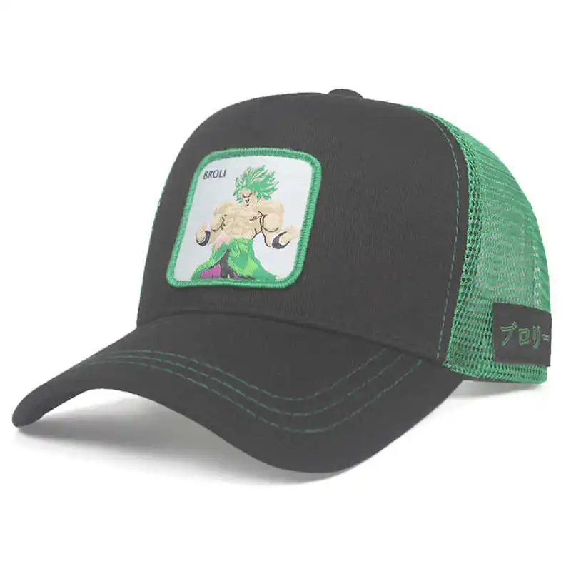 Новая мода GOKU VEGETA Broli Dragon Ball бейсболки воздухопроницаемые кроссовки для мужчин Snapback кепки Солнцезащитная шляпа для женщин bone caps Casquette - Цвет: BROLI
