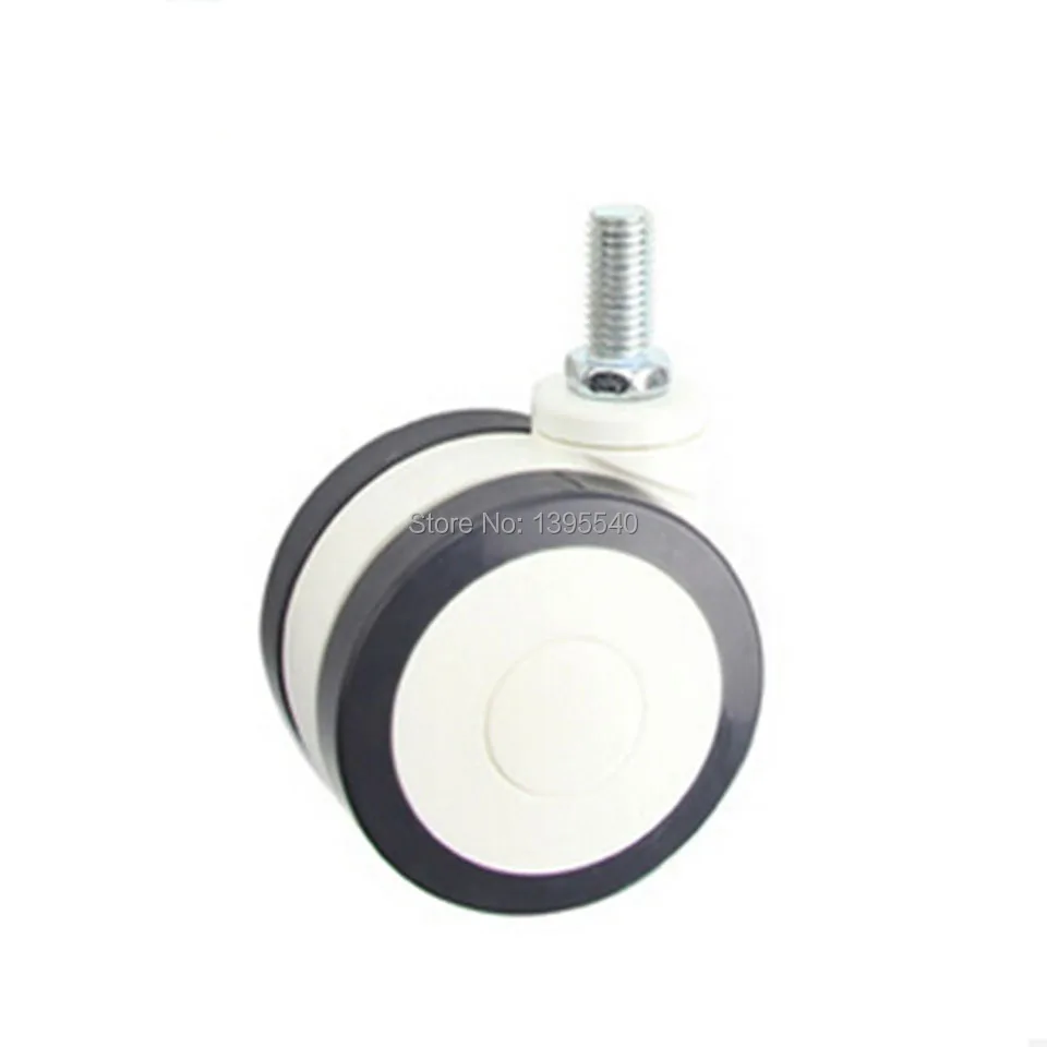 

New3'' M12 Swivel Wheel Caster Industrial Castor Univeral Wheel PU 360Degree Rolling Heavy Caster Double Bearing Furniture Wheel