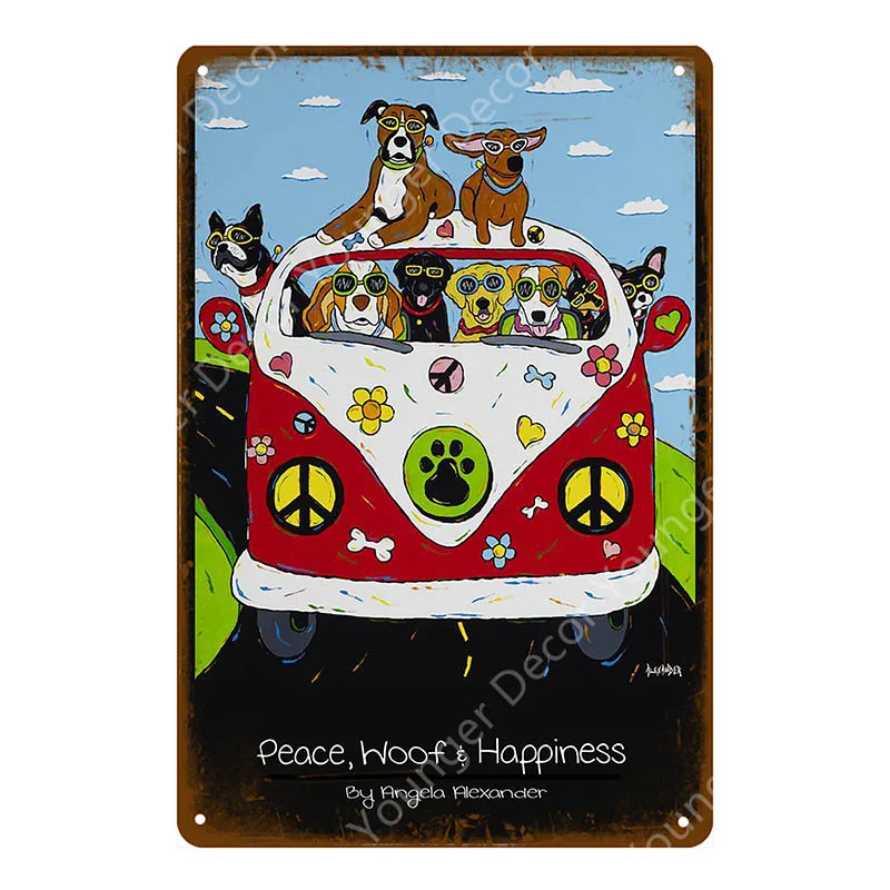 YD9668H Vintage Home Decor Classic Car Bus Truck Campervan Metal Signs Painting Art Poster Garage Pub Bar Plate Wall Plaque YH046 - Цвет: YD9668H