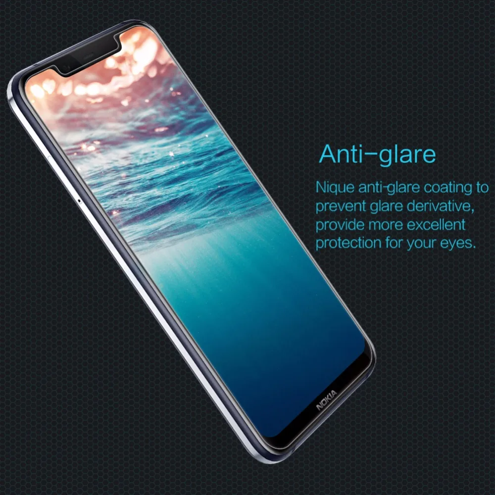 Защитная пленка из закаленного стекла для Nokia 8 1 NILLKIN Amazing H Nanometer с защитой от