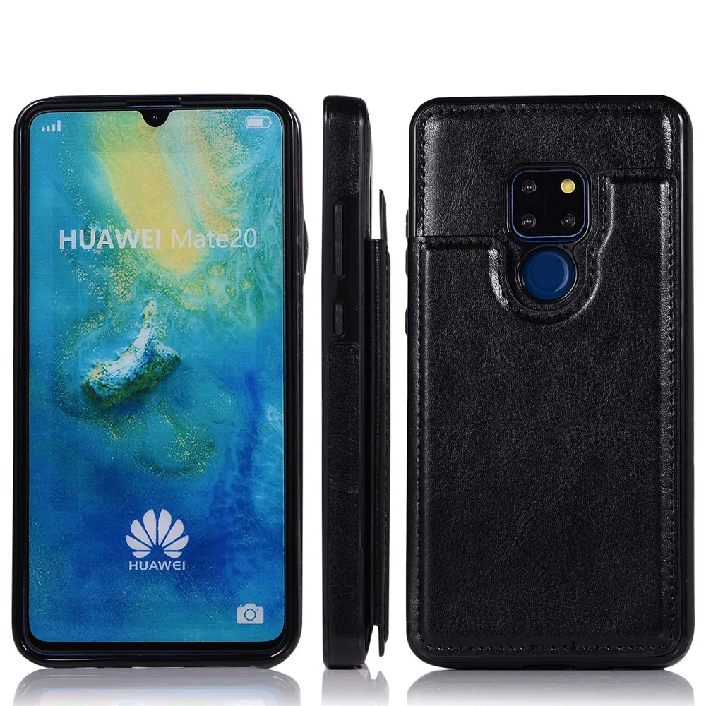 Держатель для карт, чехол-кошелек для huawei P30 P30 Pro mate 20 Pro Lite, роскошный мягкий кожаный чехол с магнитной застежкой, противоударный защитный чехол