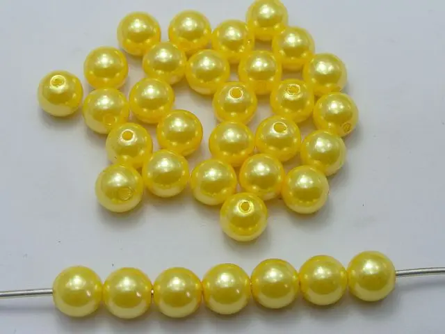 100 шт. круглые бусины жемчуг 10 мм | Украшения и аксессуары